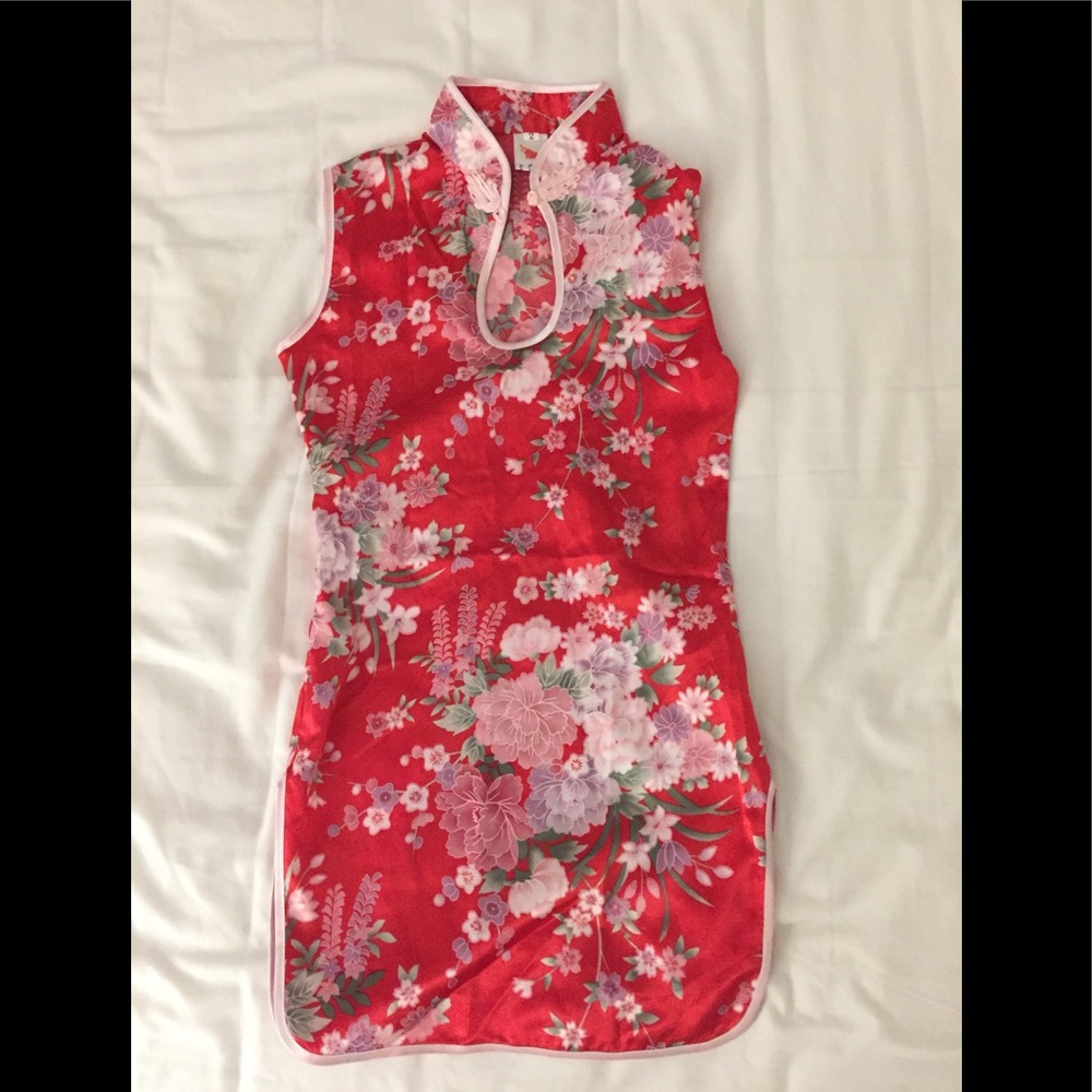 Girls silk top from china